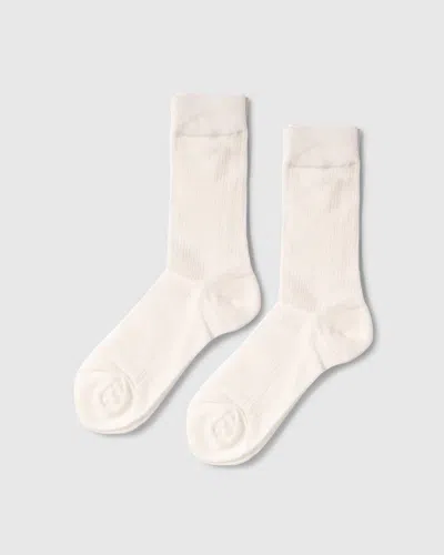 Belle & Bloom Go For It Classic Ribbed Socks In White