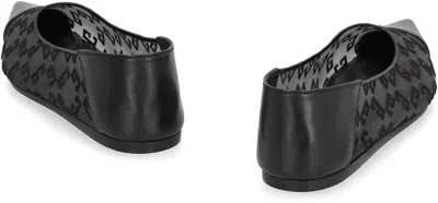 Givenchy Mesh Pointed Ballerina Shoes In Black