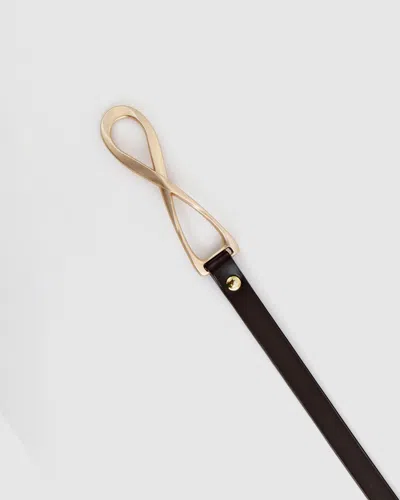 Shop Belle & Bloom London Mood Leather Tie Belt In Black