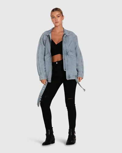 Belle & Bloom All About You Denim Jacket In Multi