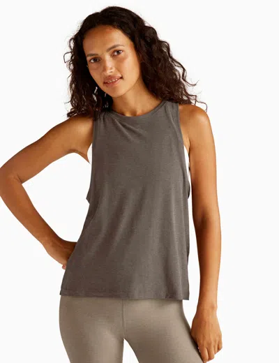 Beyond Yoga Featherweight Rebalance Tank Top In Soft Umber Heather In Brown