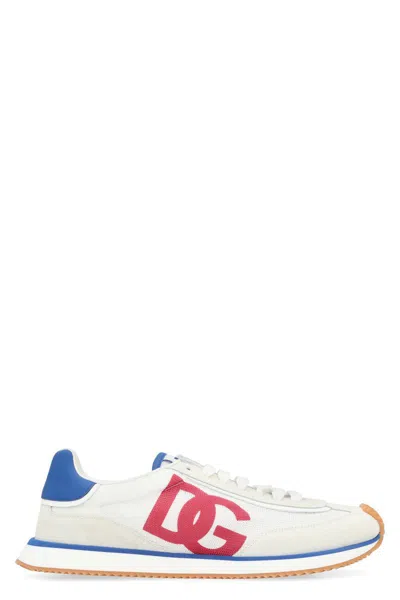 Dolce & Gabbana Cushion Low-top Sneakers Featuring Contrasting Elements In White