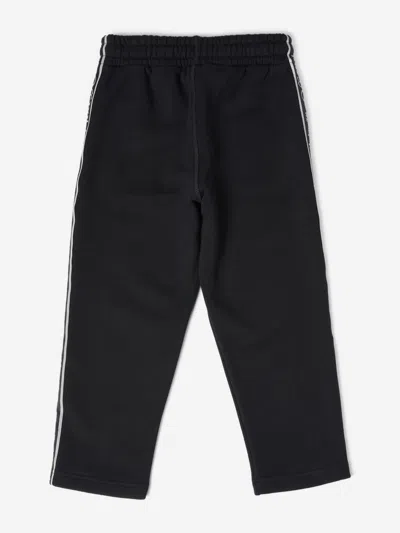 Off-white Boys Bookish Logo Band Joggers In Black