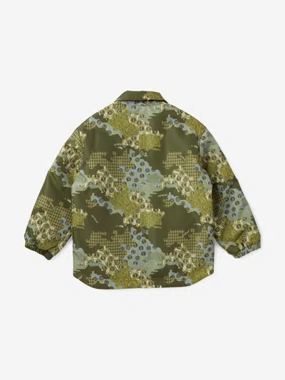 Off-white Camouflage Crazy Padded Jacket In Green