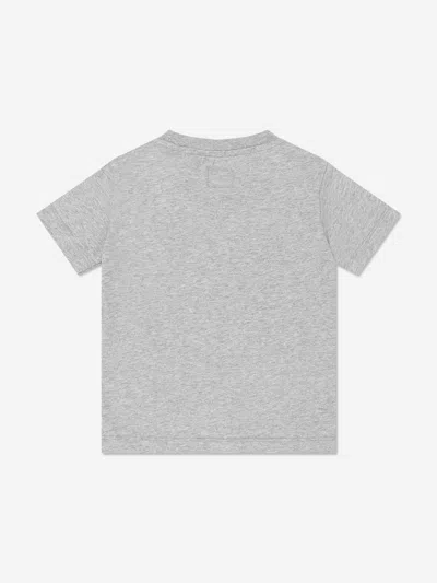 C.p. Company Boys Logo T-shirt In Grey