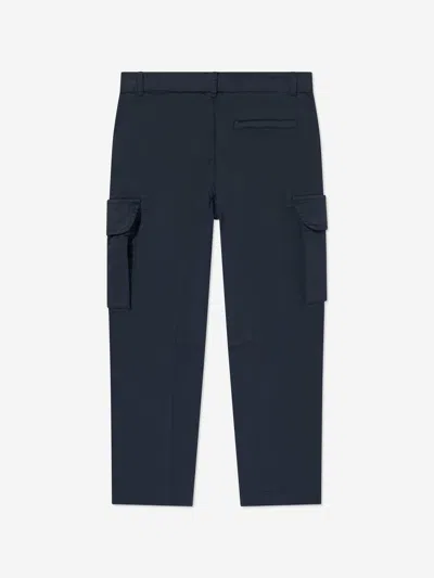 C.p. Company Boys Lens Cargo Trousers In Blue