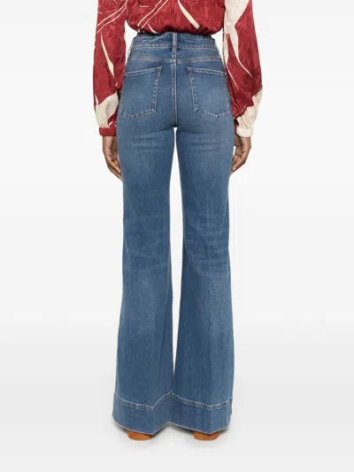 Alice And Olivia Alice + Olivia Missa Denim Cotton Jeans In Blue
