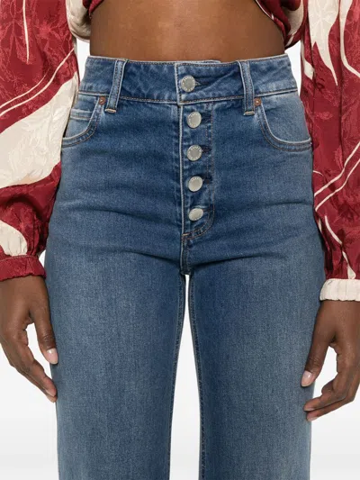 Alice And Olivia Alice + Olivia Missa Denim Cotton Jeans In Blue