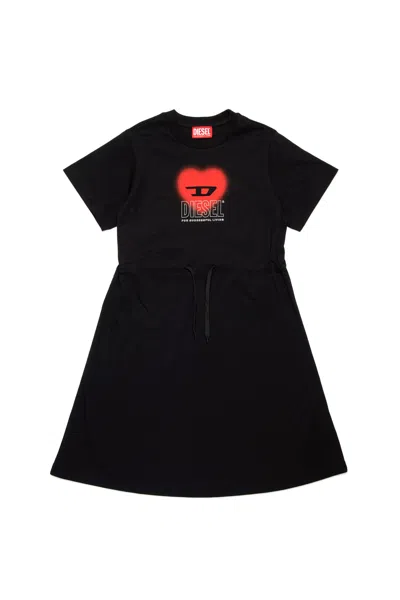 Diesel Dcuore Dress In Black