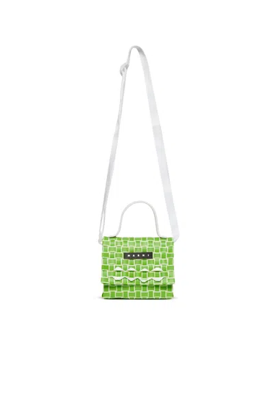 Marni Joy Micro Shoulder Bag In Green