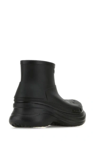 Balenciaga Black Crocs Edition Rubber Boots