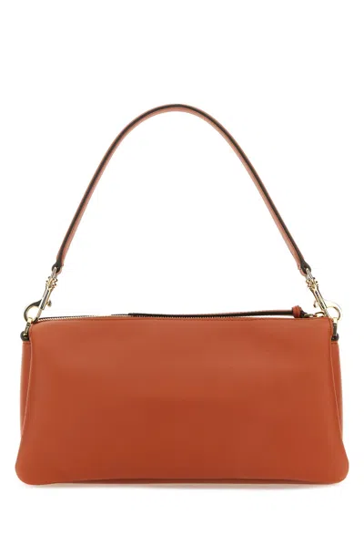 Mcm Brick Leather Mode Travia Small Shoulder Bag