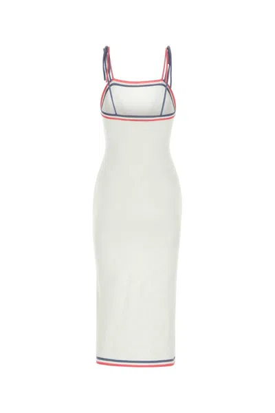 Fendi Woman Ivory Viscose Blend Dress
