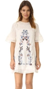 FREE PEOPLE Perfectly Victorian Embroidered Mini Dress