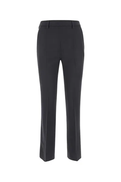 Prada Wool Trousers With Cropped Length And Front Crease