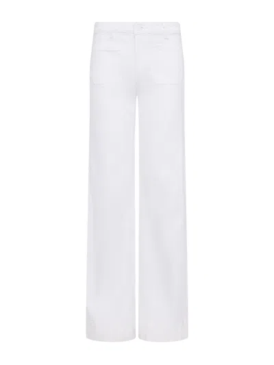 L Agence Nolan Patch Pocket Jean In Blanc