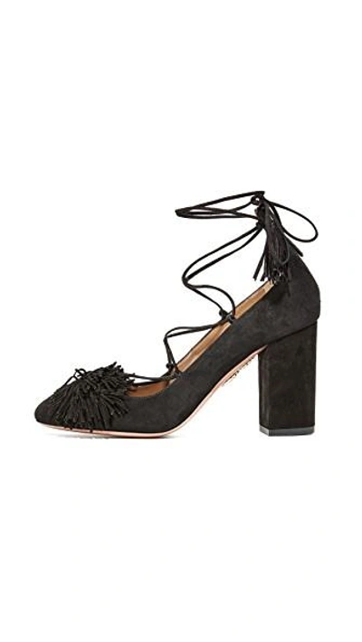 Shop Aquazzura Wild Pumps In Black