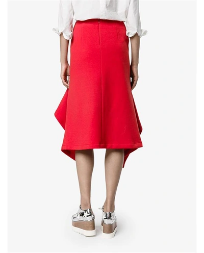 Shop Marni Wool Blend Asymmetric Skirt