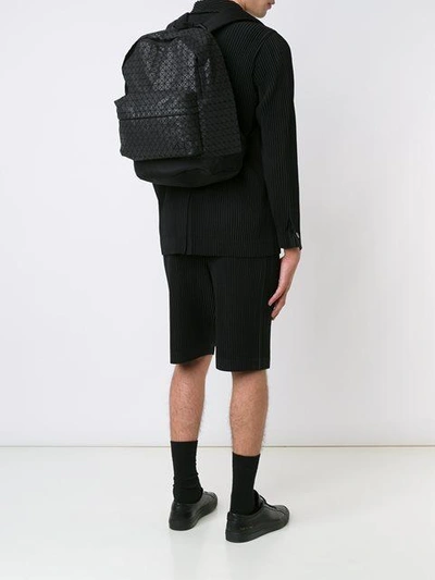 Shop Bao Bao Issey Miyake Geometric Panelled Backpack In Black