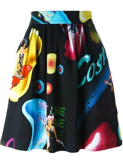 Jeremy Scott Knee Length Skirt In Black