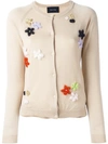 SIMONE ROCHA floral embroidery cardigan,DRYCLEANONLY