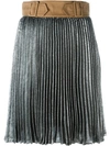 3.1 PHILLIP LIM metallic pleated skirt,DRYCLEANONLY