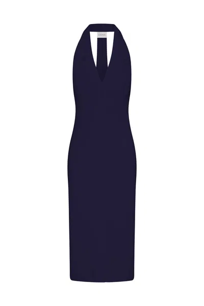 ANEMOS BOND MIDI DRESS IN STRETCH TWILL 
