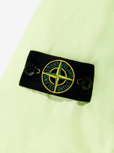 Stone Island Compass-motif Jacket In Green