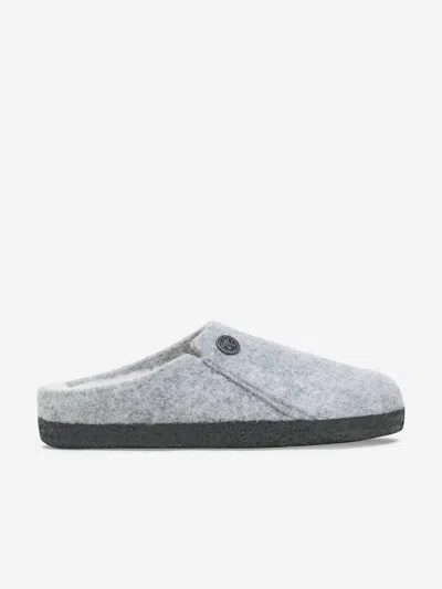 Birkenstock Zermatt Felted Slip-on Clogs In Grey