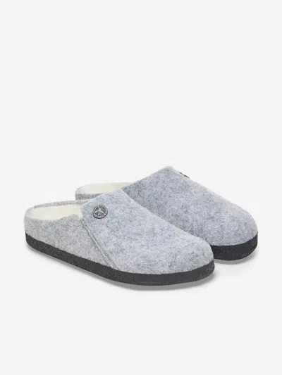 Birkenstock Zermatt Felted Slip-on Clogs In Grey