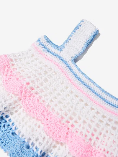 Nessi Byrd Girls Harriot Crop Top In Multicoloured