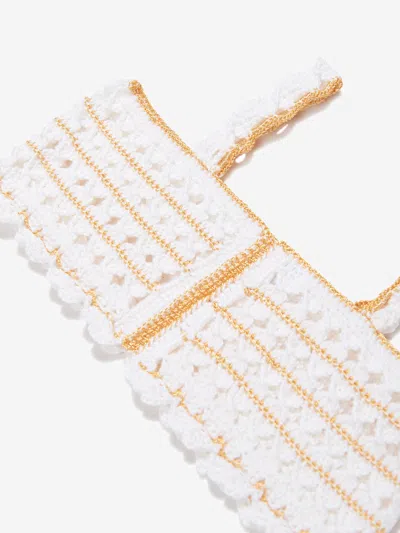 Nessi Byrd Girls Avira Crop Top In White