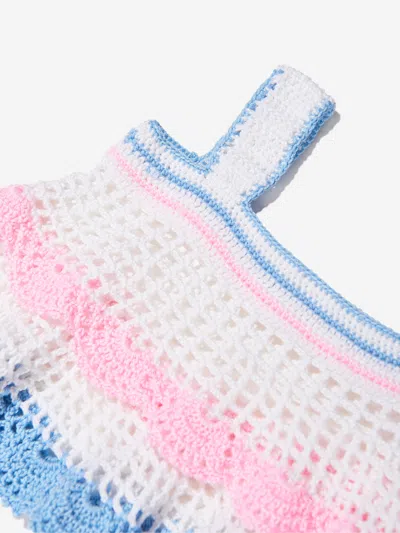 Nessi Byrd Girls Harriot Crop Top In Multicoloured