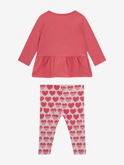 Guess Baby Girls Legging Set In Pink