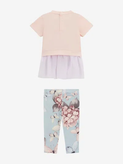 Guess Baby Girls Legging Set In Pink