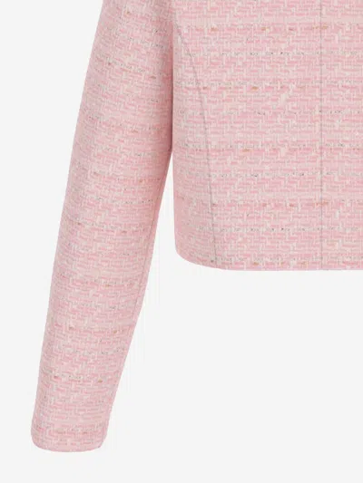Guess Tweed Jacket In Pink