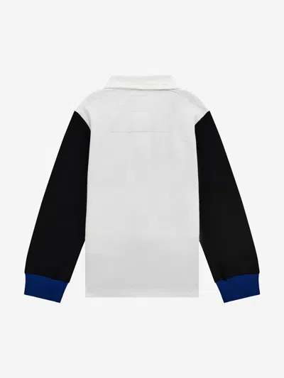 Guess Colourblock Polo Shirt In Blue