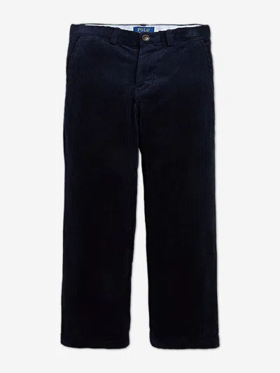 Polo Ralph Lauren Ralph Lauren Boys Corduroy Bedford Trousers In Blue