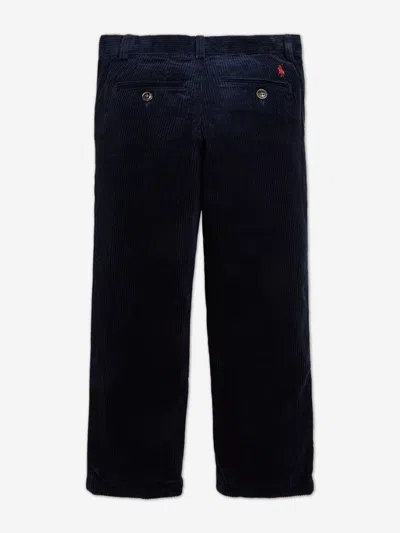 Polo Ralph Lauren Ralph Lauren Boys Corduroy Bedford Trousers In Blue