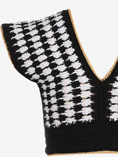 Nessi Byrd Girls Garnet Crop Top In Black