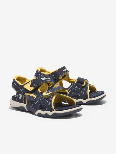 Timberland Boys Adventure Seeker Backstrap Sandals In Blue