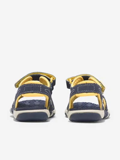 Timberland Boys Adventure Seeker Backstrap Sandals In Blue