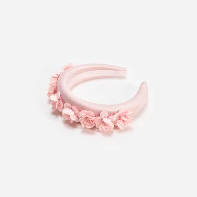 Self-portrait Self Portrait Girls Satin 3d Flower Headband In Pink