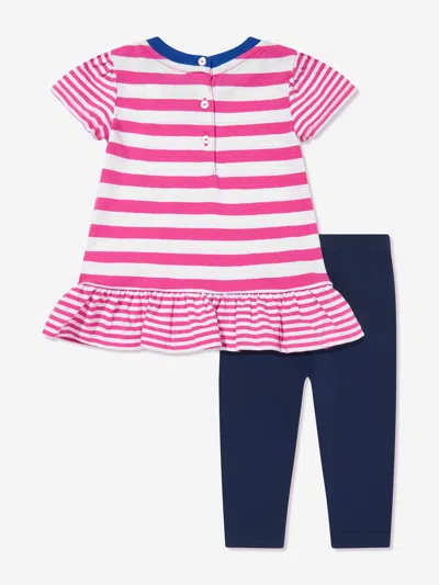 Polo Ralph Lauren Ralph Lauren Baby Girls T-shirt And Leggings Set In Blue