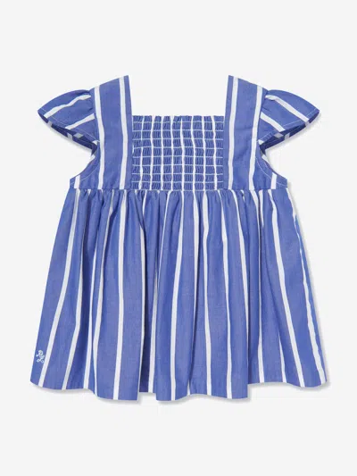 Polo Ralph Lauren Ralph Lauren Baby Girls Striped Trouser Set In Blue