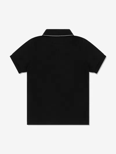 C.p. Company Boys Logo Polo Shirt In Black