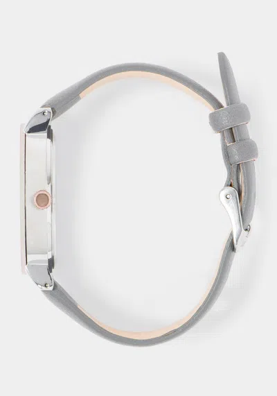 Bebe Wall To Wall Bezel Strap Watch In Grey