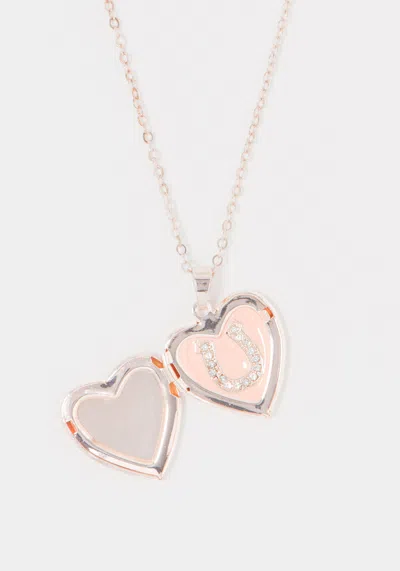 Bebe Watch Locket And Earring Set In Blush