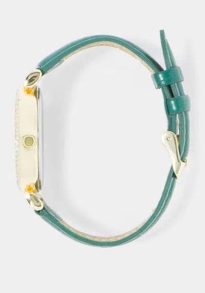 BEBE CROCO STRAP CRYSTAL WATCH 