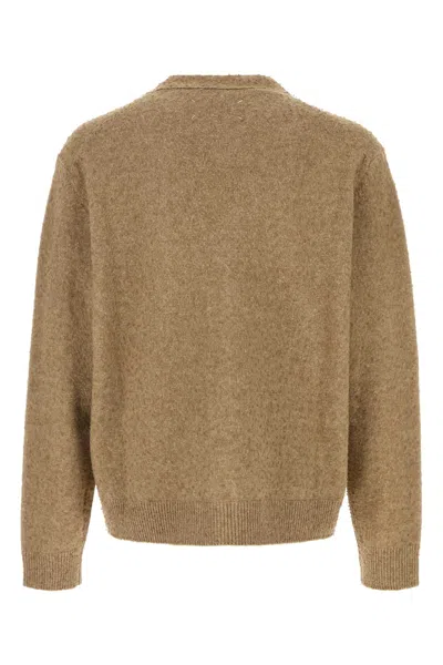 Maison Margiela Melange Cappuccino Wool Blend Cardigan